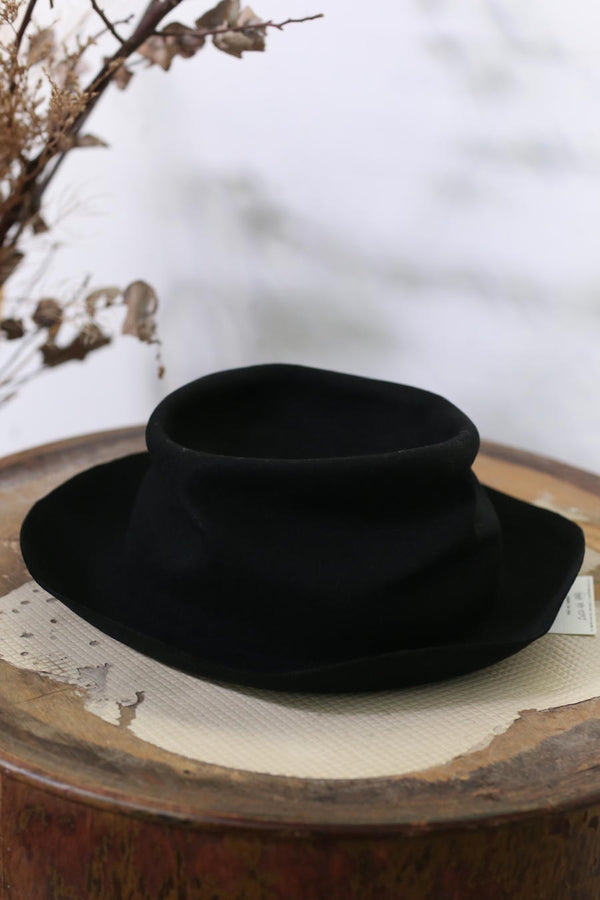 Horisaki Shapeable Hat Rabbit Felt Sweden HSK-RHHI006-HEI Black